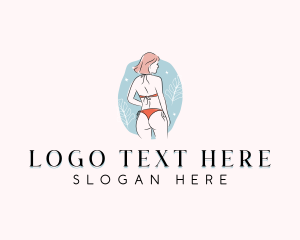 Sexy Bikini Girl Logo