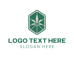 Hexagon Weed Cannabis Logo