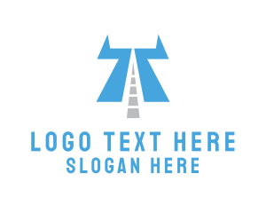 Expressway - Highway Letter T logo design