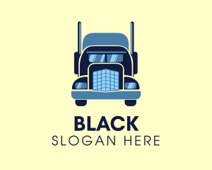 Trailer - Heavy Duty Shipping Truck logo design