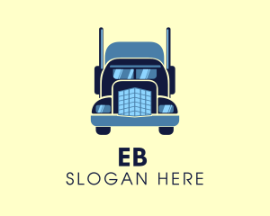Automotive - Heavy Duty Shipping Truck logo design