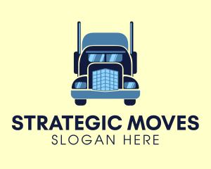 Heavy Duty Shipping Truck logo design