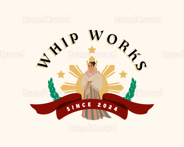 Filipina Filipiniana Dress Logo