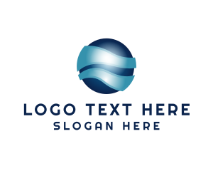 Bitcoin - Global Cryptocurrency Firm logo design