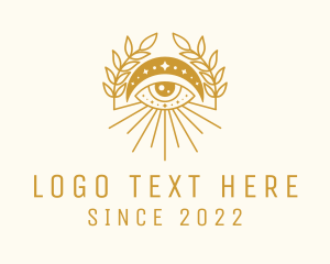 Palm Reading - Tarot Moon Eye logo design