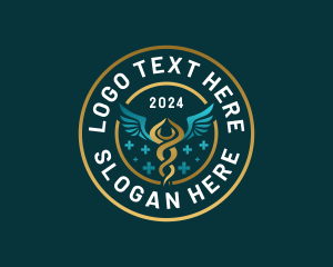Serpent - Medical Wings Clinic logo design