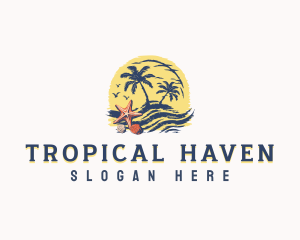 Beach Resort Villa logo design