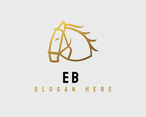 Minimalist Horse Stalion Logo