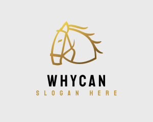 Minimalist Horse Stalion Logo