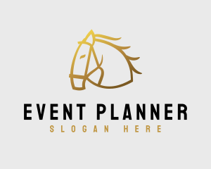 Equine Massage - Minimalist Horse Stalion logo design