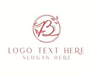 Bridal - Pink Beauty Product Letter B logo design