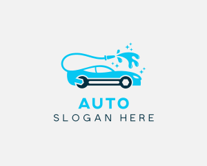 Wrench Auto Car Washing    logo design