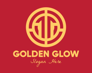 Golden - Golden Intricate Coin logo design