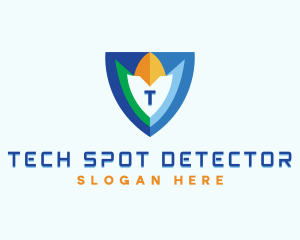 Tech Cyberspace Shield logo design