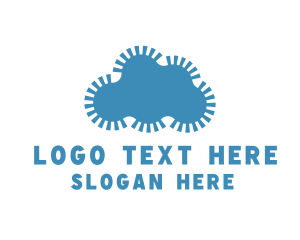 Online - Blue Gear Cloud logo design