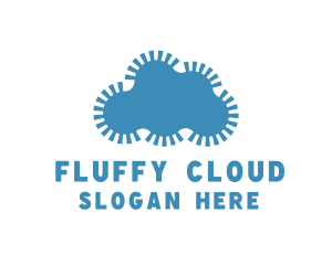 Blue Gear Cloud logo design