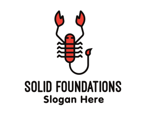 Arachnid - Red Scorpion Arachnid logo design