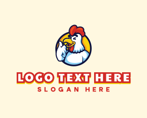 Cafeteria - Chicken Food Restaurant logo design