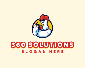 Chicken Food Restaurant logo design