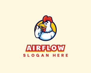 Chicken Food Restaurant logo design