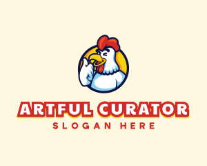 Chicken Food Restaurant logo design