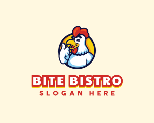 Chicken Rooster Mascot logo design