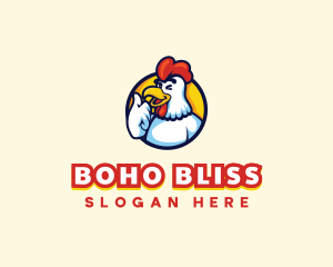 Chicken Food Restaurant logo design