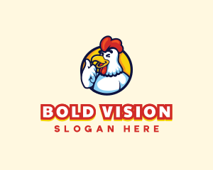 Chicken Food Restaurant logo design