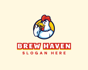 Chicken Food Restaurant logo design