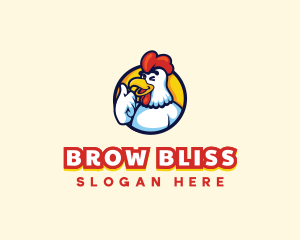 Chicken Food Restaurant logo design