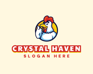 Chicken Food Restaurant logo design