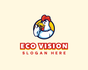 Chicken Food Restaurant logo design