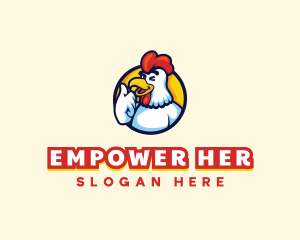 Chicken Food Restaurant logo design