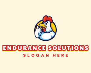 Chicken Food Restaurant logo design