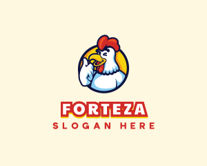 Chicken Food Restaurant logo design