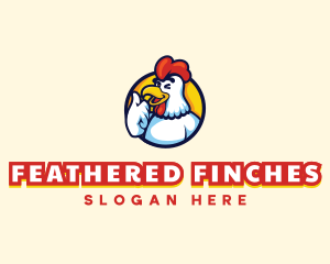 Chicken Food Restaurant logo design