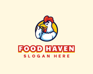 Canteen - Chicken Rooster Mascot logo design