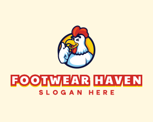 Chicken Food Restaurant logo design