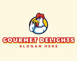 Chicken Food Restaurant logo design