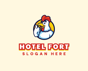 Chicken Food Restaurant logo design