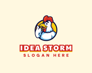 Chicken Food Restaurant logo design