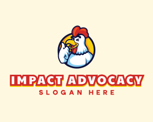 Chicken Food Restaurant logo design