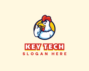 Chicken Rooster Mascot logo design