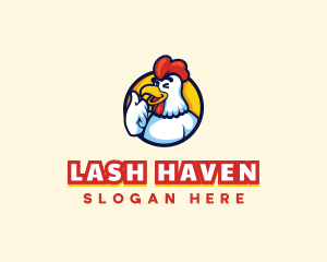 Chicken Food Restaurant logo design