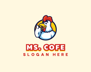 Chicken Food Restaurant logo design