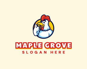 Chicken Food Restaurant logo design