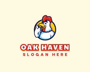 Chicken Food Restaurant logo design