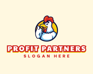 Chicken Food Restaurant logo design