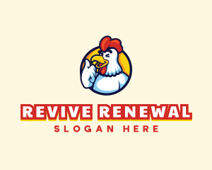 Chicken Food Restaurant logo design