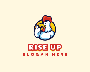 Chicken Rooster Mascot logo design